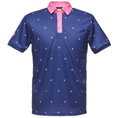 Herren-Sportpolo Blau