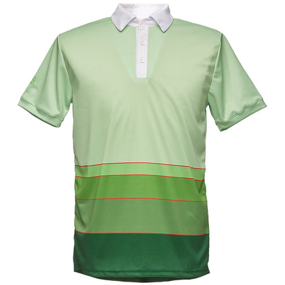 Kemupai Herren-Sportpolo Grün – Vorderansicht mit Coolmax-Material