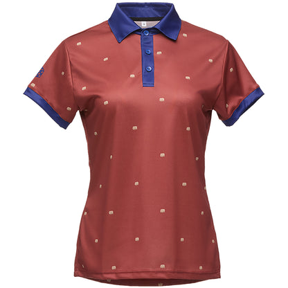 Women's sports polo red