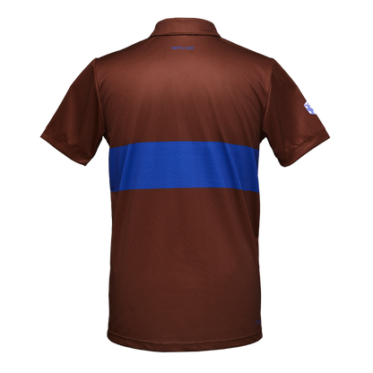 Herren-Sportpolo rot blau