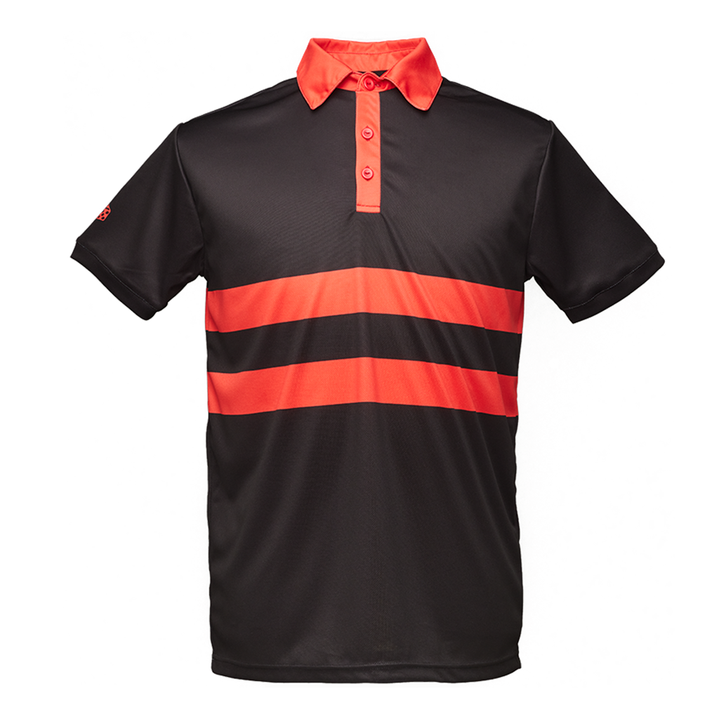 Herren-Sportpolo schwarz