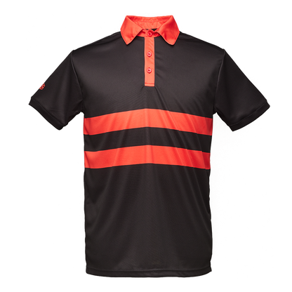 Herren-Sportpolo schwarz