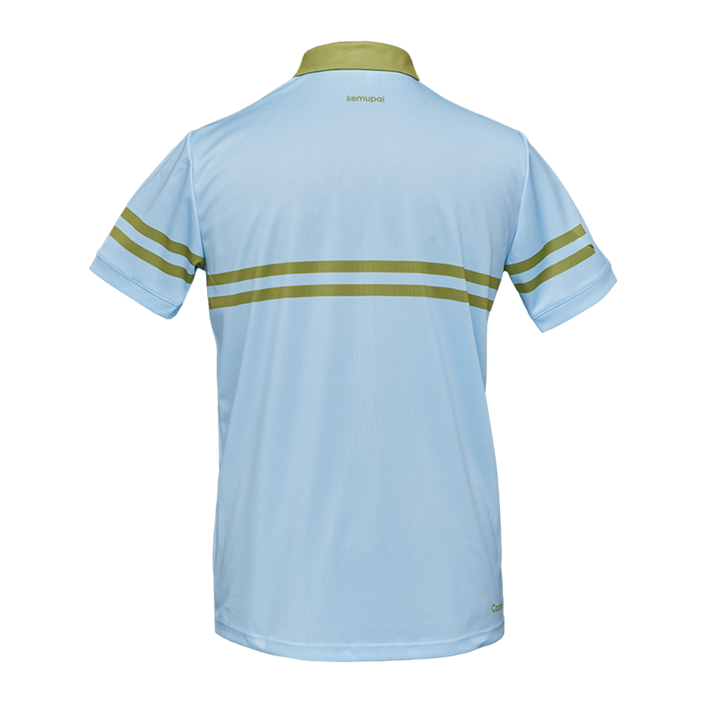 Herren-Sportpolo hellblau