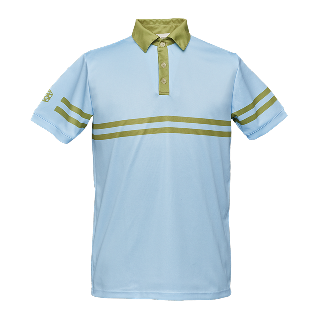 Herren-Sportpolo hellblau