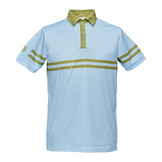 Herren-Sportpolo hellblau