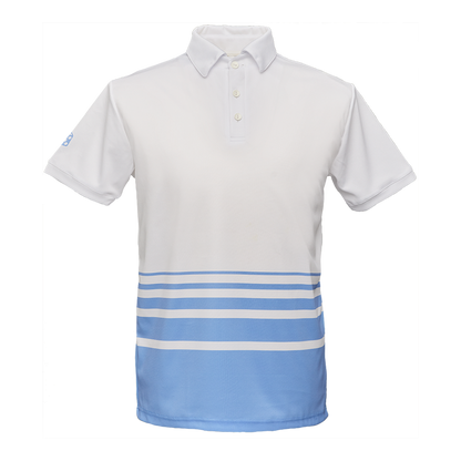 Herren-Sportpolo blau weiß