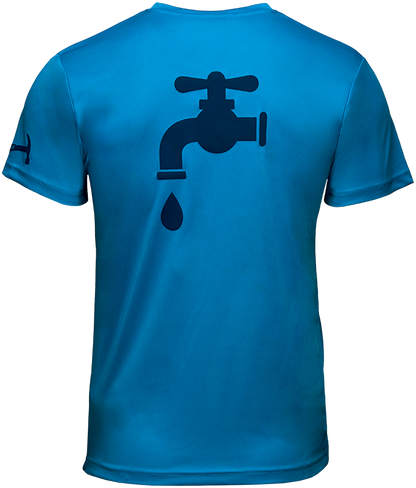 Blau mit Wasserhahn: "Super Mario"