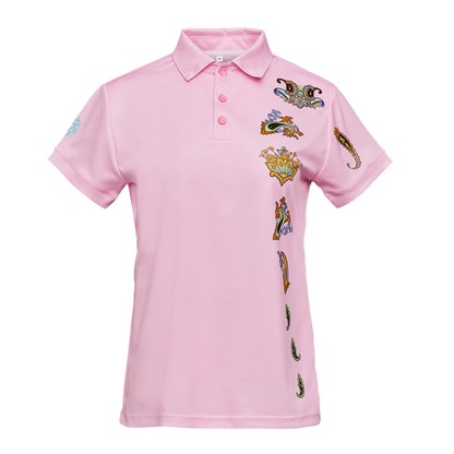 Damen-Sportpolo rosa