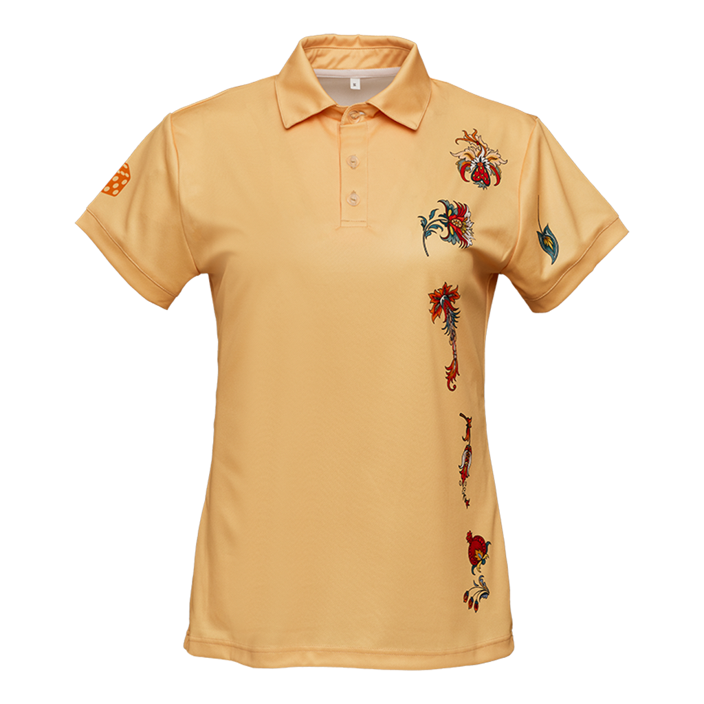 Damen-Sportpolo apricot