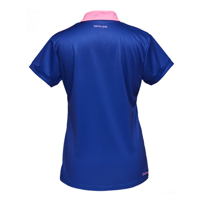 Damen Sportpolo blau