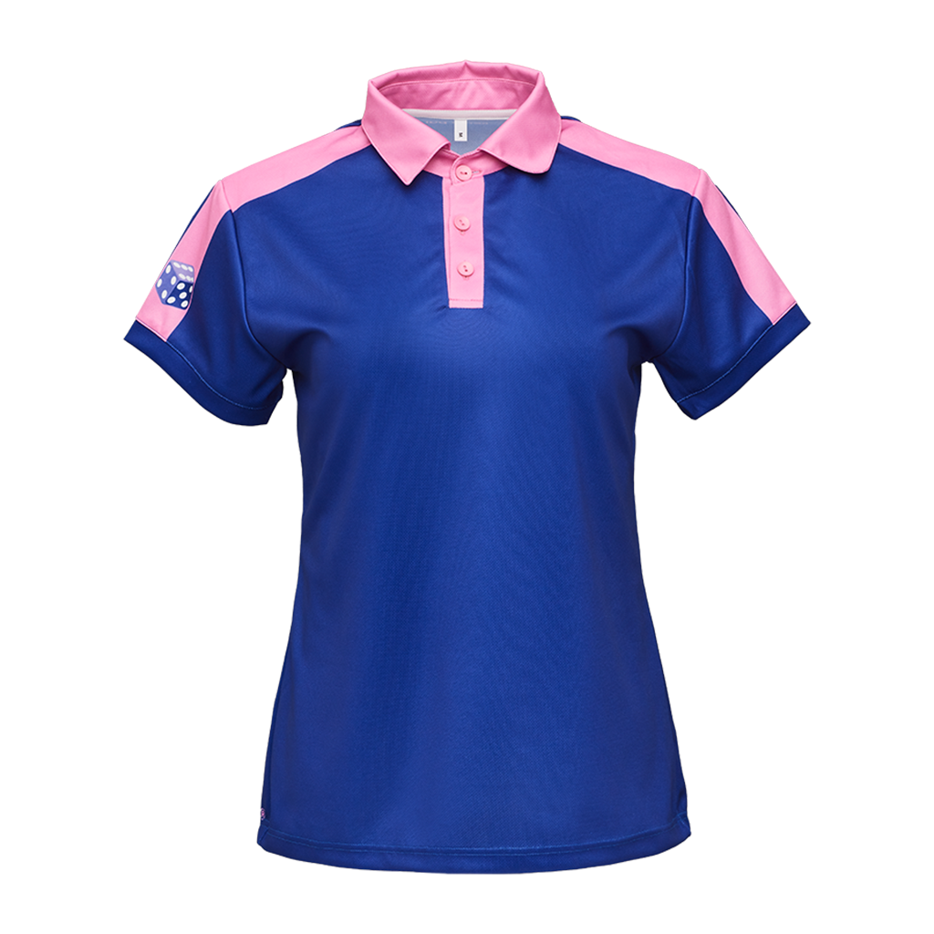 Damen Sportpolo blau