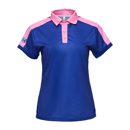 Damen Sportpolo blau